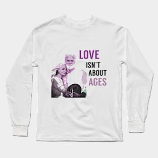 Love isn't about time -purple Long Sleeve T-Shirt